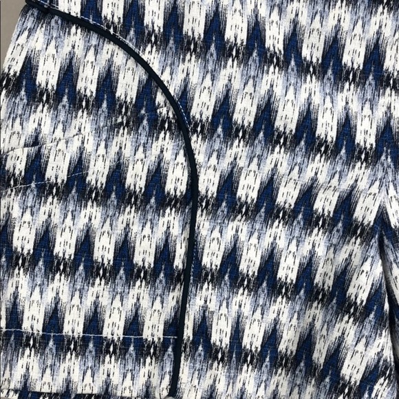 Anthropologie Cartonnier Blue White Shorts (4) - Picture 3 of 5